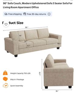 New couch in box