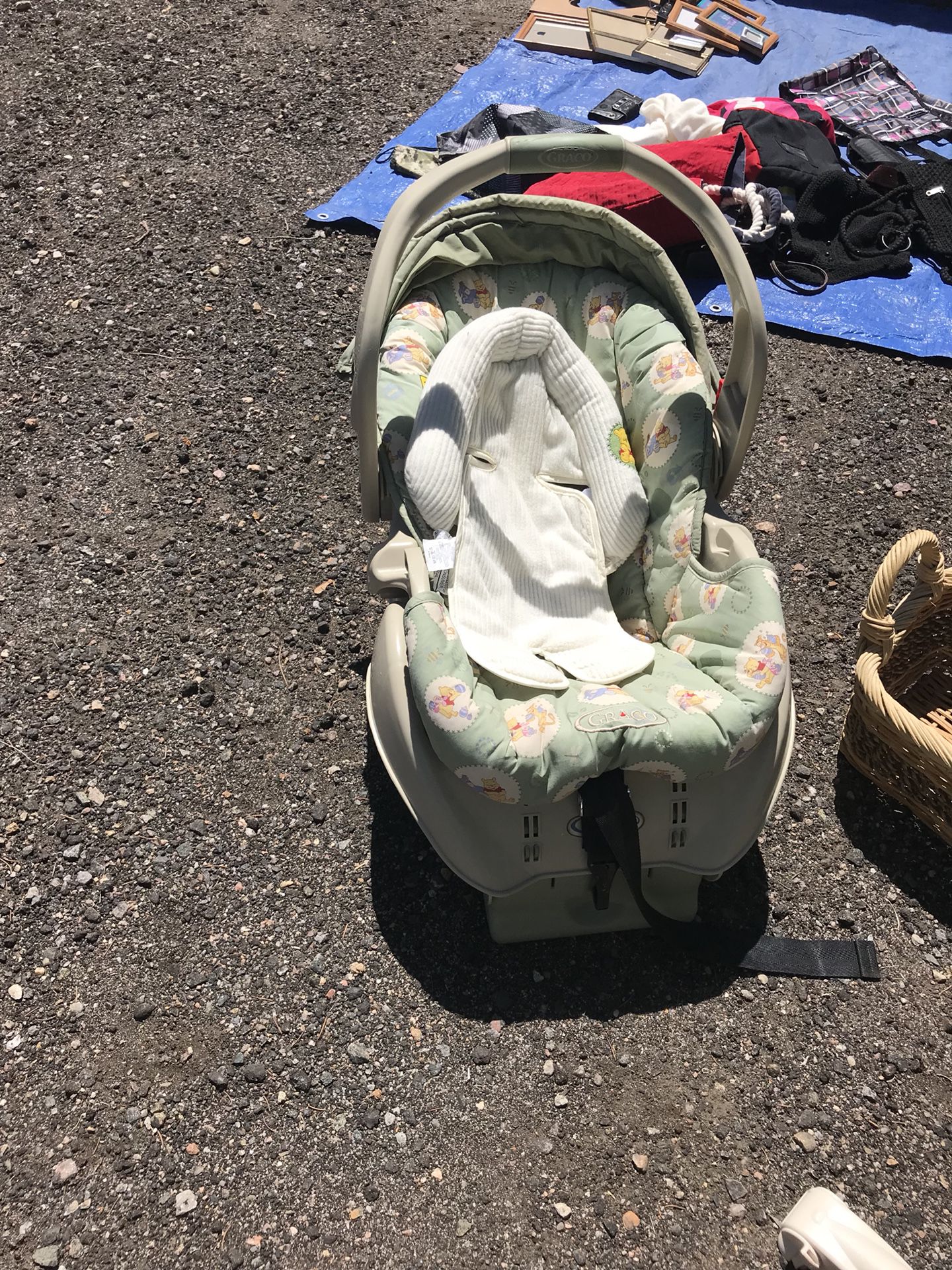 Infant care seat with base
