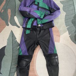 Uvex Vintage 80s Racing Moto Leather Suit