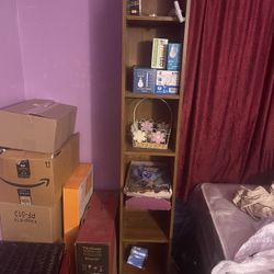 Tall wooden Book shelf 