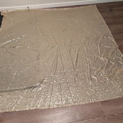 Gold Sequin Table Cloth Or Gold Table Cloth