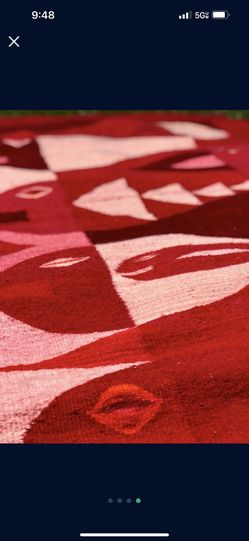 Mid Century Modern Vintage Wall Art/ Tapestry