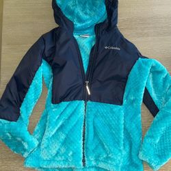 Girls Columbia Warm Fleece Hooded Jacket