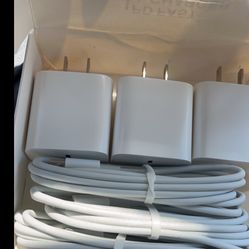 $60 3 Pack iPhone Charger Box & Cable 