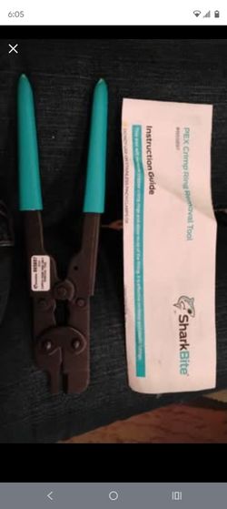 Sharkbite crimp PEX tool & Removal Tool
