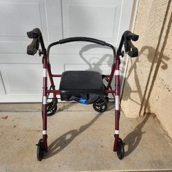 WALKER WITH SEAT STORAGE