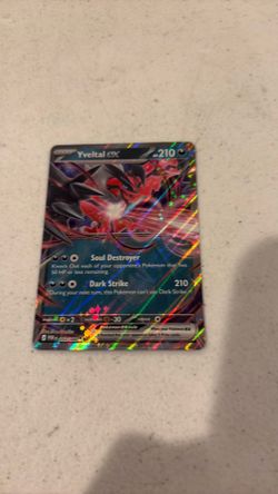 Yveltal ex pokemon card