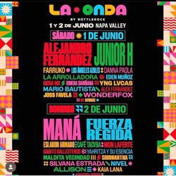3 La Onda Tickets (Saturday Only)