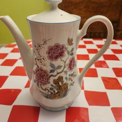 DOLPHIN FINE CHINA FLORAL PITCHER