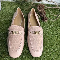 Michael Kors Women's Farrah Slip-On Loafer Flats in blush size 9.5