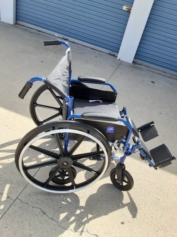 Wheelchair / Transport Chair Brand New, 18 In Seat
