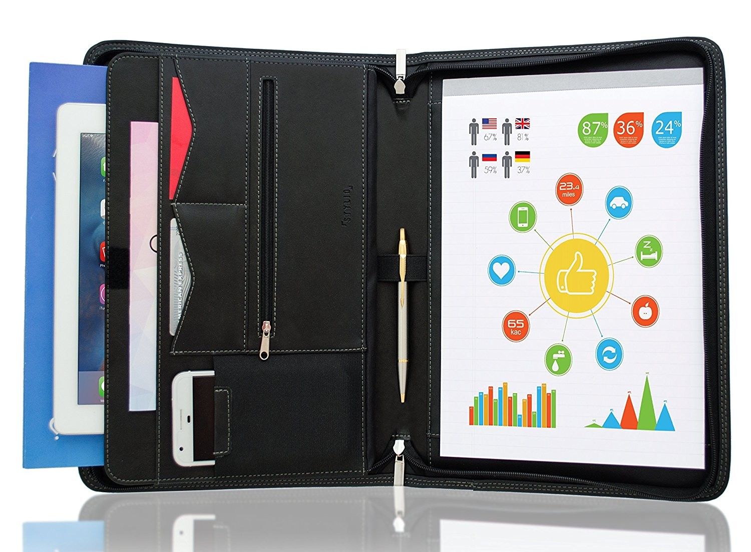 portfolio organized