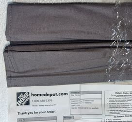 Gray Insulating Cordless Cotton Roman Shade 25 Width By 72 Inch Length
