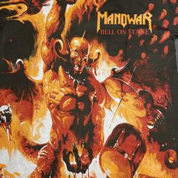 Manowar Hell on Stage Modern Boot AOP T-Shirt - Size XL