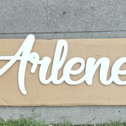 Wooden Ailine Sign 