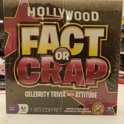 New Sealed HOLLYWOOD FACT or CRAP Board Game 