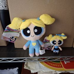 NEW 3 SETS OF 2 POWERPUFF GIRLS PLUSH DOLLS