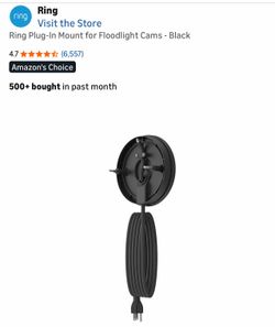 Ring camera mount and plugin conversion