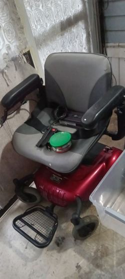 Red Electric Power Wheelchair