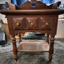 Nightstand Endtable Wood Vintage Good Condition
