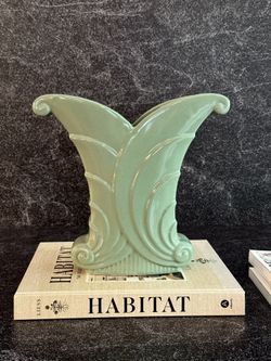 Vintage Abingdon Pottery Scroll Vase