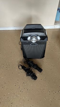 Karaoke machine with lights