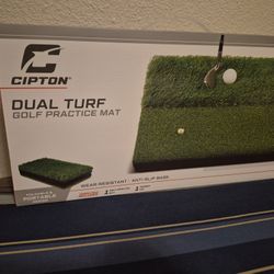 Golf Turf Mat Dual Mats & trainer.