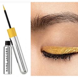 NEW MARC JACOBS highliner metallic liquid-gel eyeliner in gold getter 