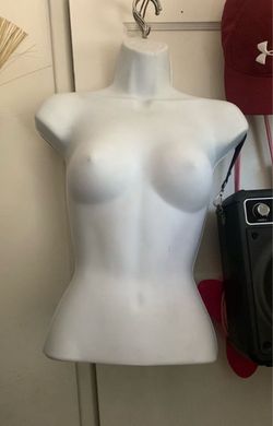 Female Torso Mannequin Form with Hanger