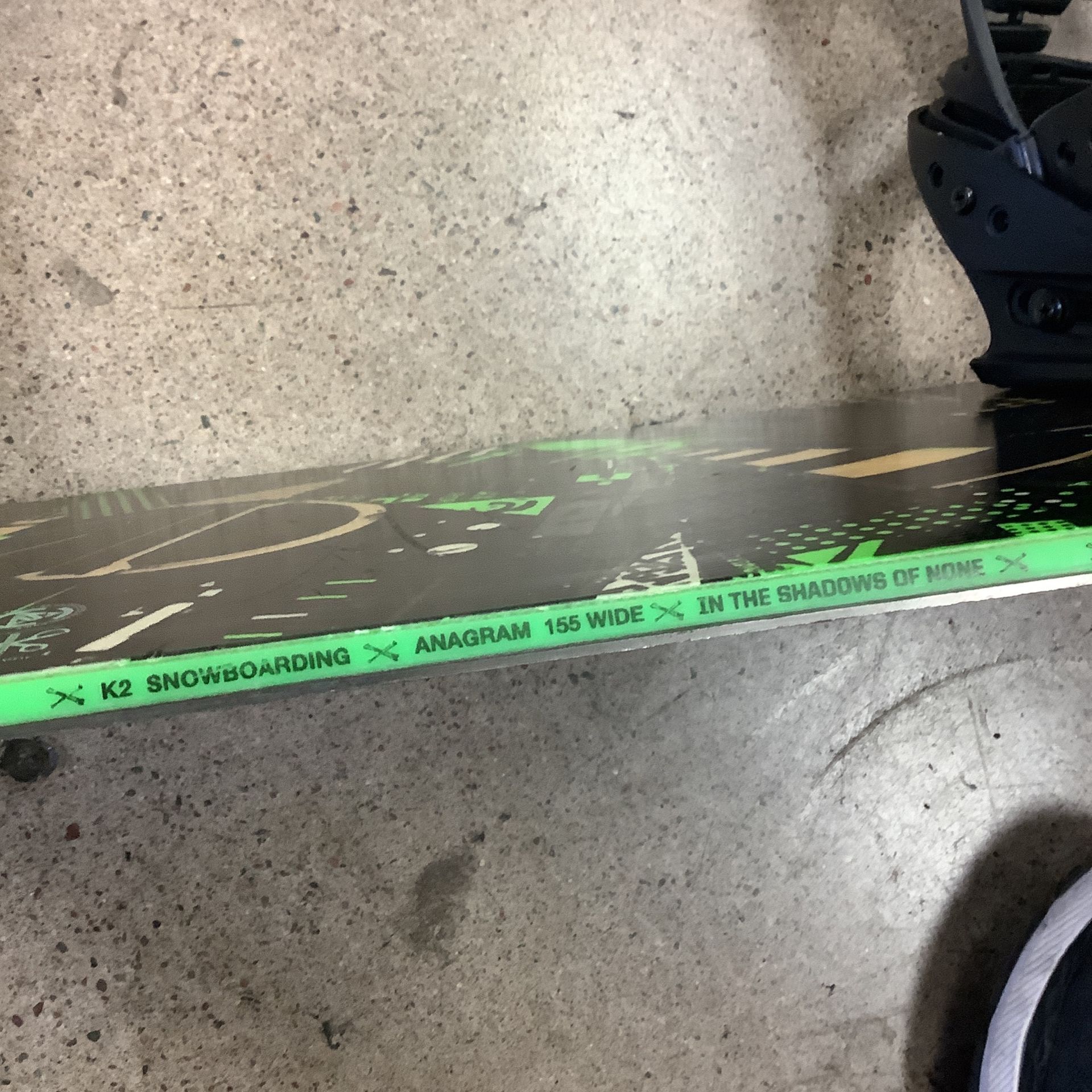 K2 Anagram 155cm Snowboard w/ Large Burton Cartel Bindings SKU 470681