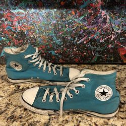 Converse All Star Men's Size 11 Women's Size 13 Shoes Turquoise