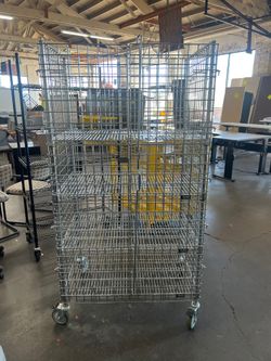 Uline Mobile Wire Security Cages