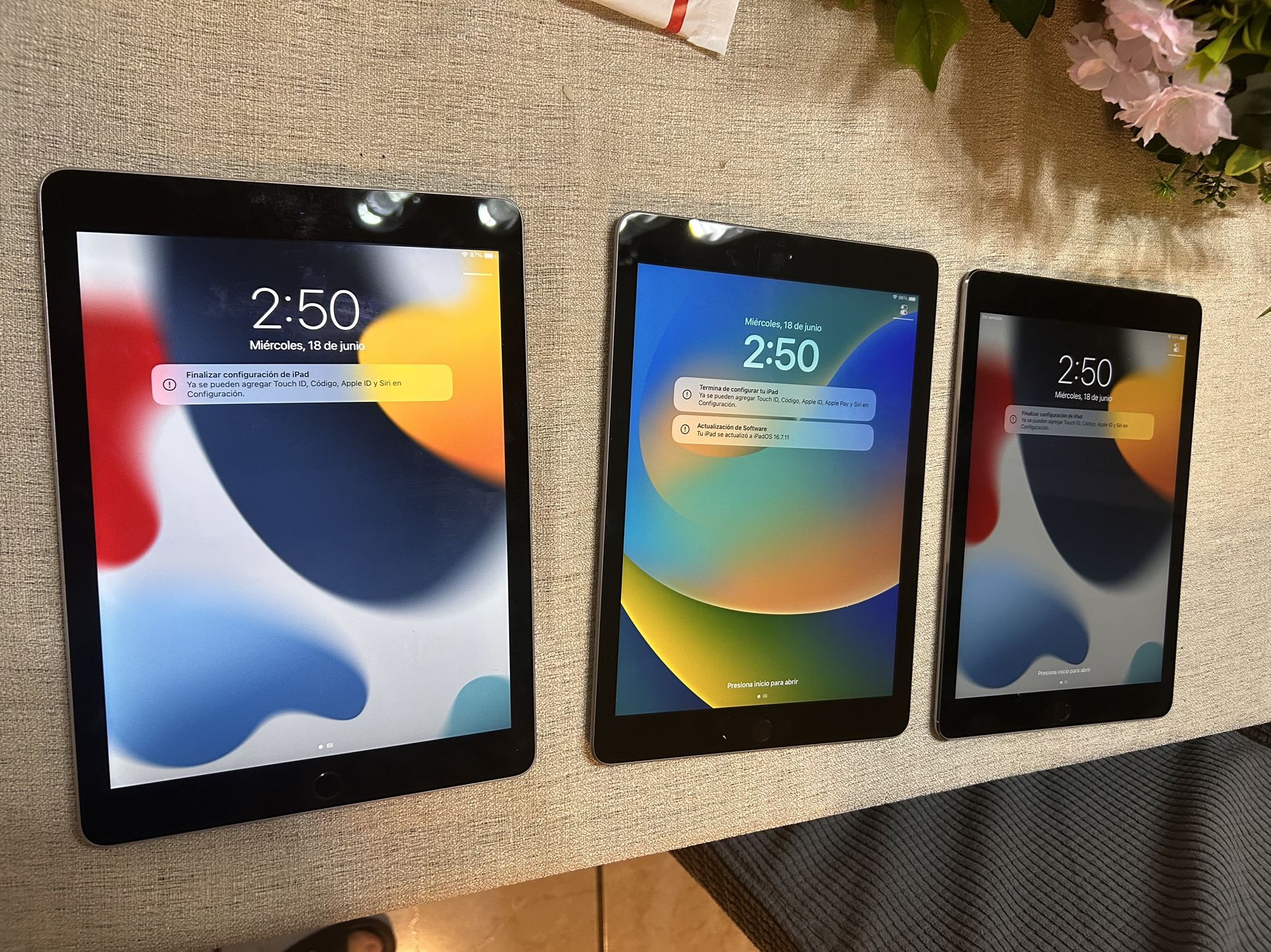 Tres Tabletas iPad