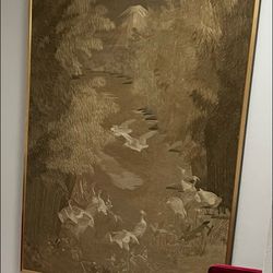 Japanese silk embroidery