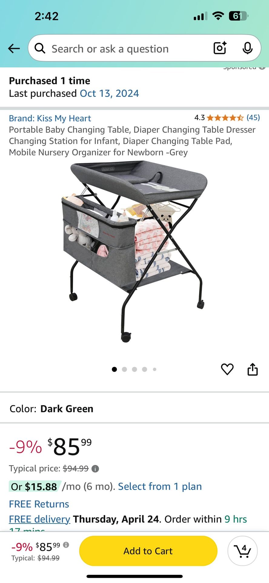 Portable Baby Change Table