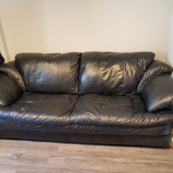 Black Couch + Black TV Stand