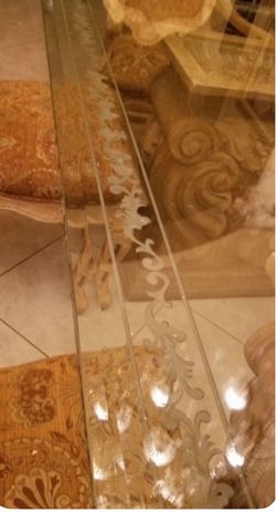 Glass top table