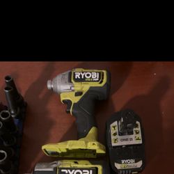 Ryobi Impact With 6amp Battery Hp Plus 