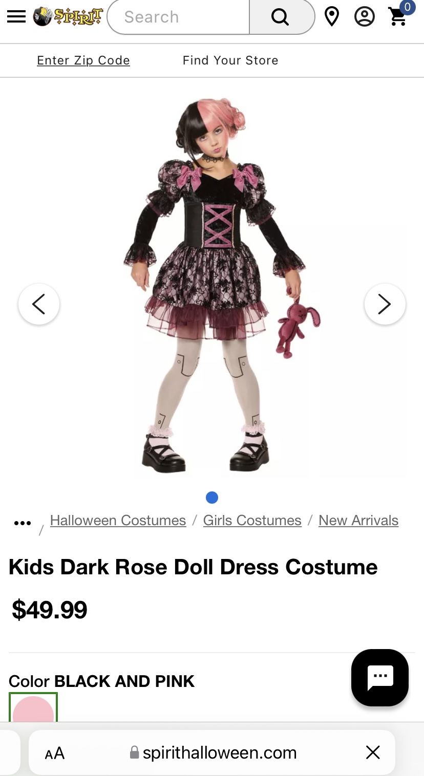Kids Doll Costume 