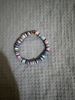 Clay Disc Bead Stretch Bracelet