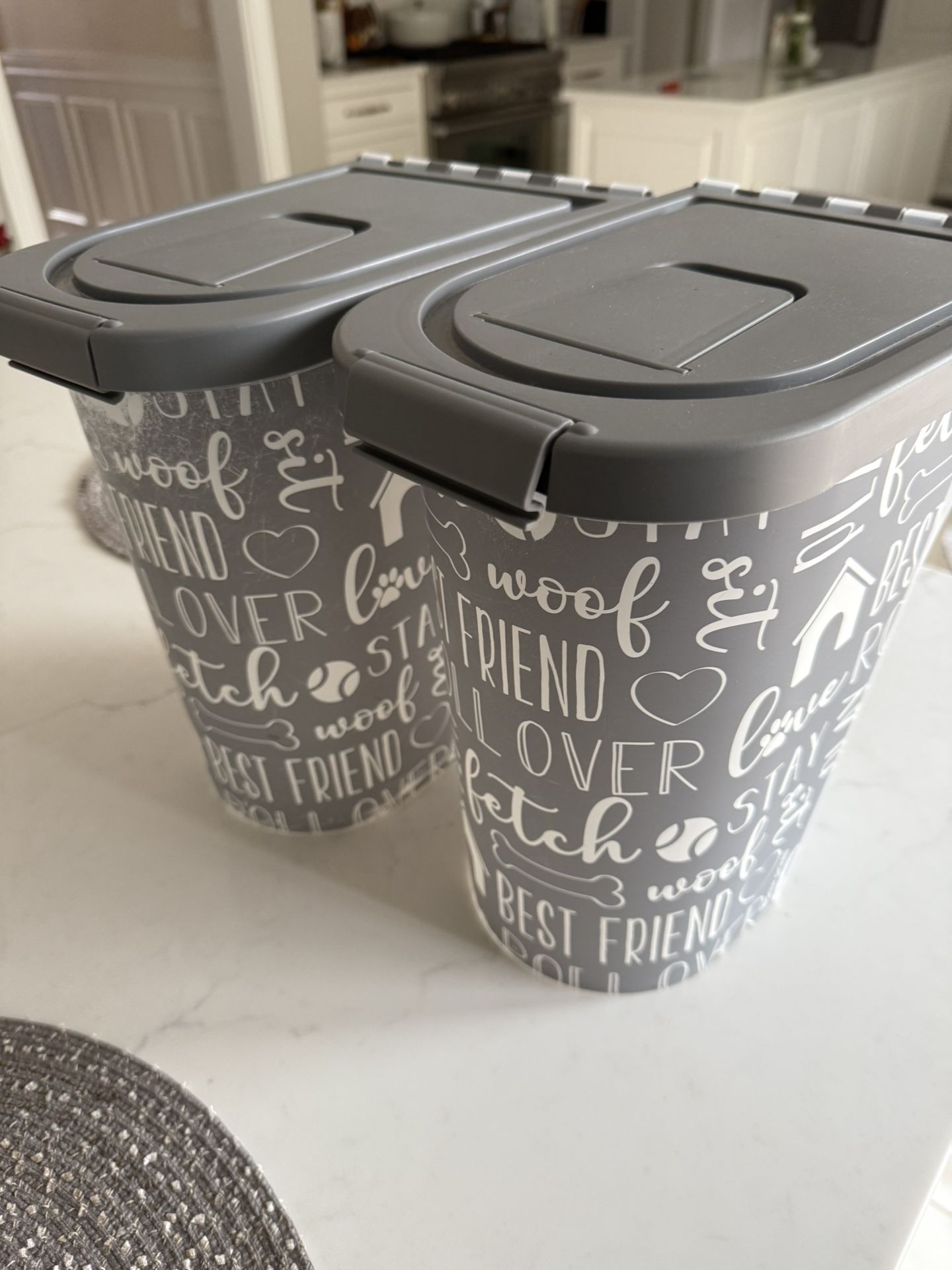 Pet Food Bins Set Of 2
