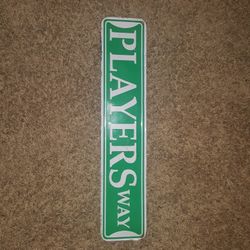 Metal Sign "Players Way"