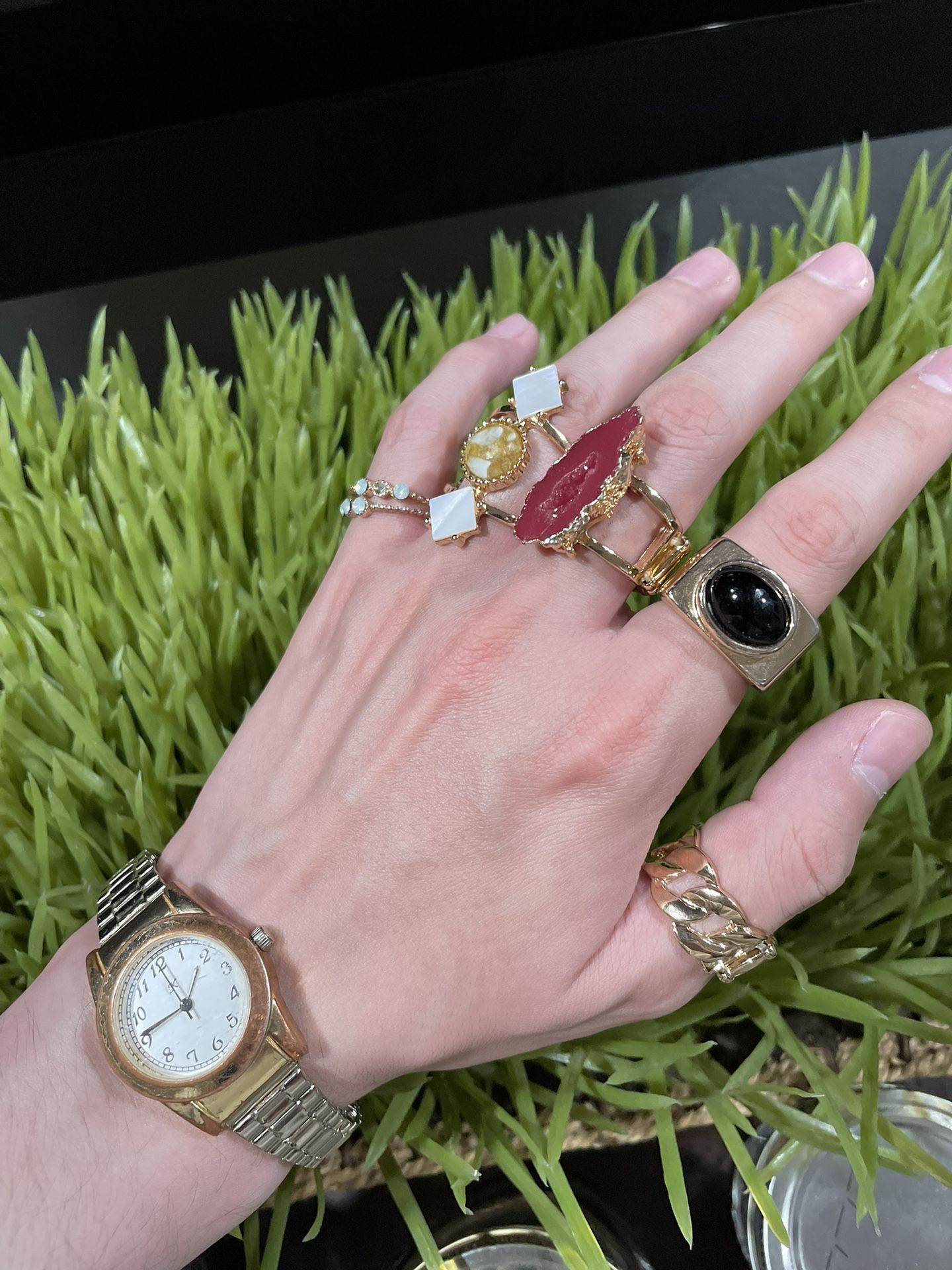 Gold Rings And Watch