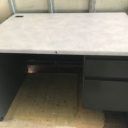 Steel Case Office Desk