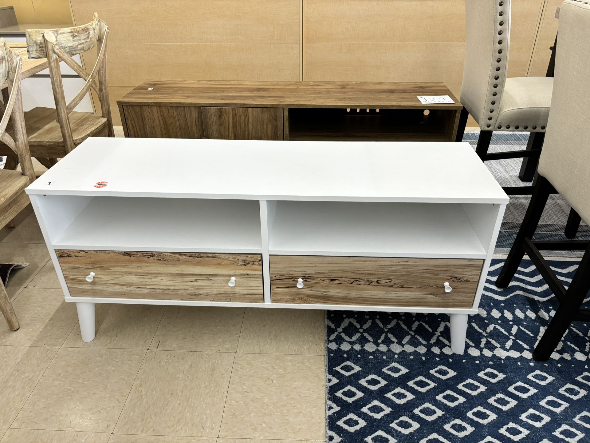 Modern Two Color TV Stand