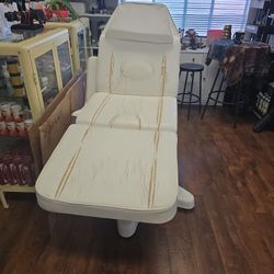 “Esthetician Chair / Facial Bed – Adjustable (Needs Reupholstery)”