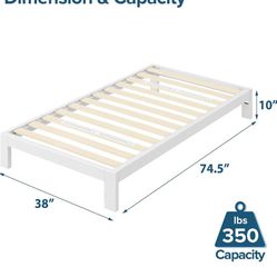 10” TWIN SIZE WOOD BED FRAME👇check Location👇