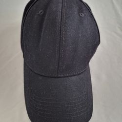 Black Adjustable Baseball Cap Hat