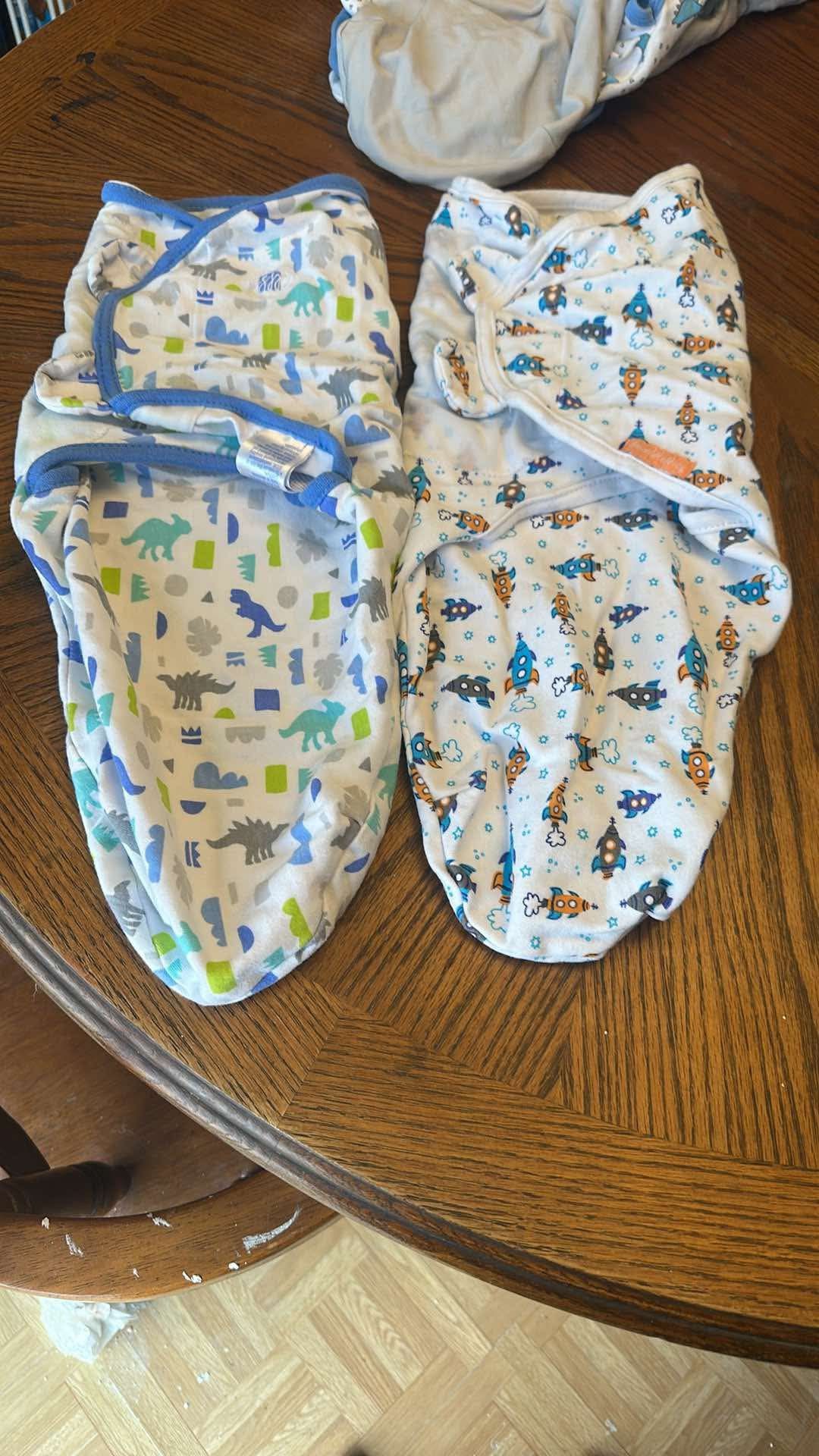 Baby Boy Velcro Swaddles