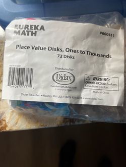 Math Place Value Disks